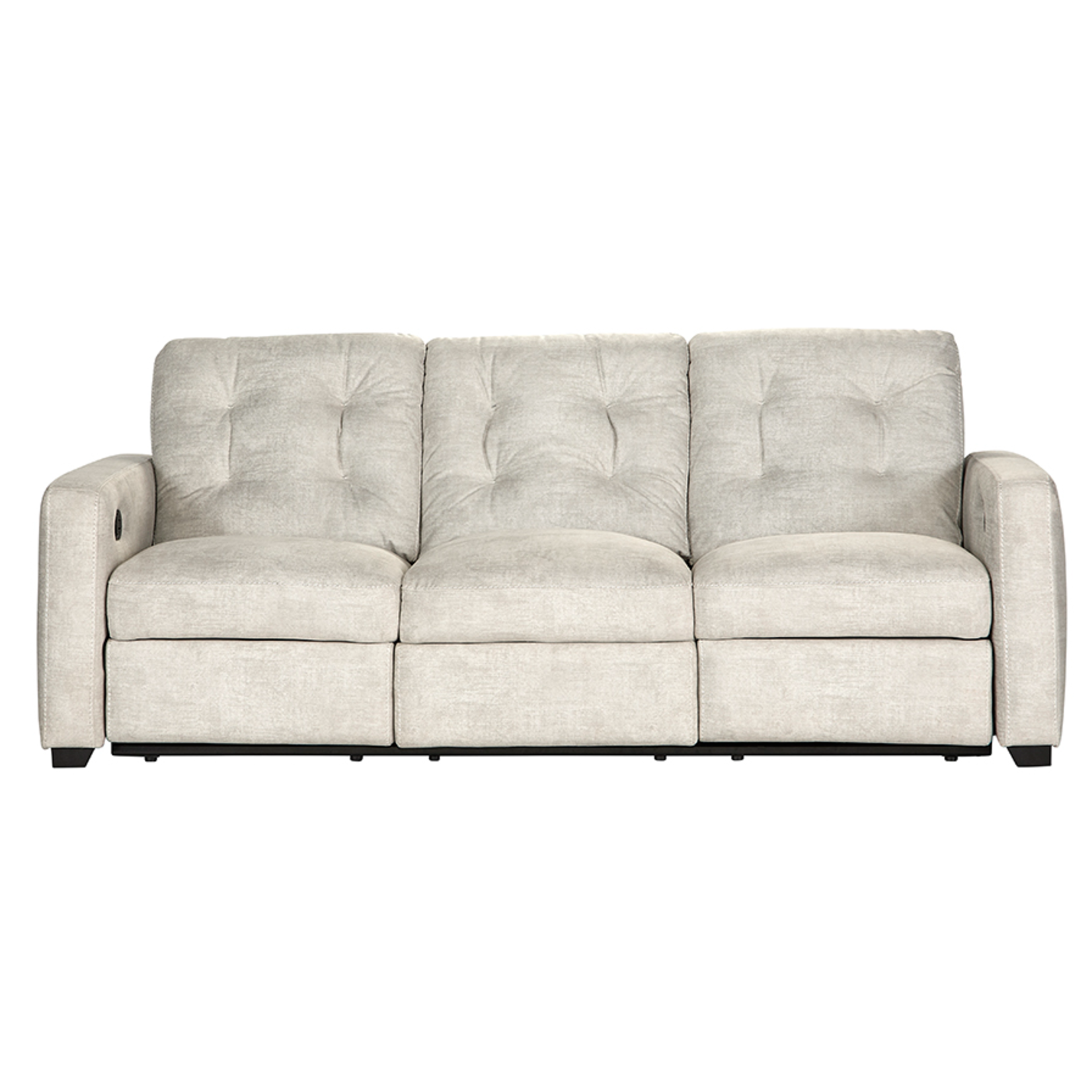 Hughes Furniture Hughes Furniture Dbl Double Reclining Sofa Supple Ivory