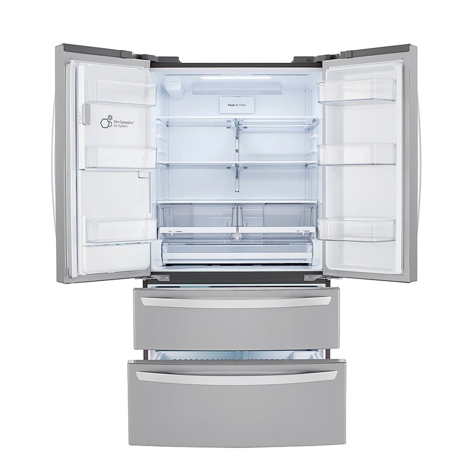 LG LG 28 Cu. Ft. 4 Door French Door Smart Refrigerator with Dual Ice with Craft Ice and Double Freezer in Stainless Steel