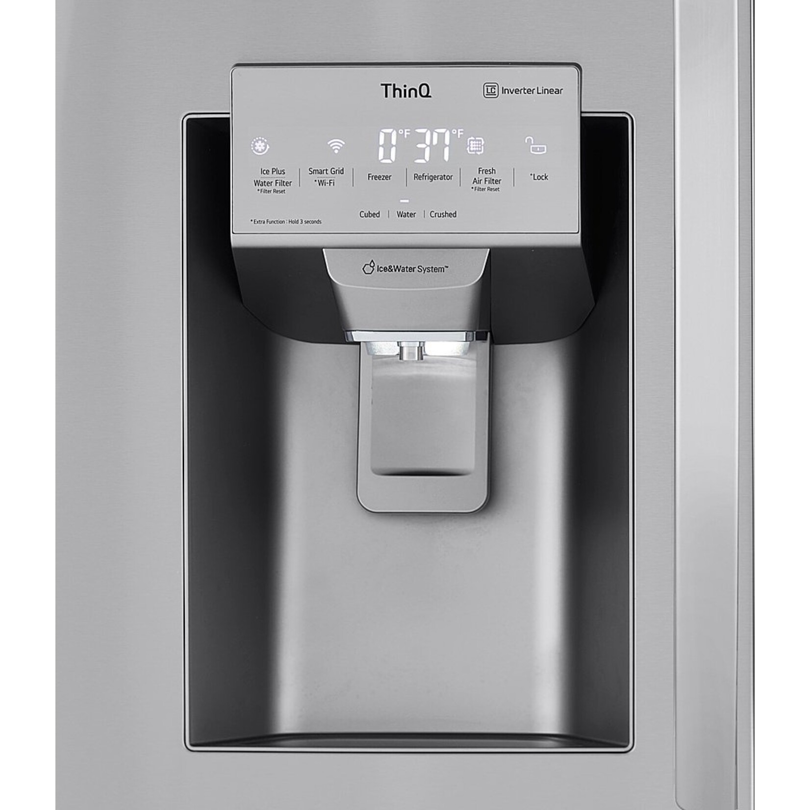 LG LG 28 Cu. Ft. 4 Door French Door Smart Refrigerator with Dual Ice with Craft Ice and Double Freezer in Stainless Steel