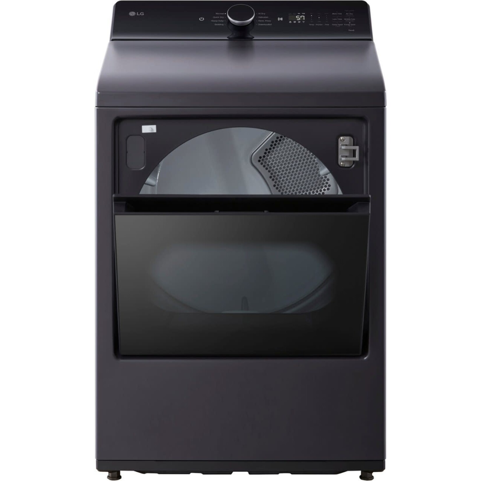 LG #DLE8400BE - LG 7.3 Cu. Ft. Smart Electric Dryer with EasyLoad Door in Matte Black