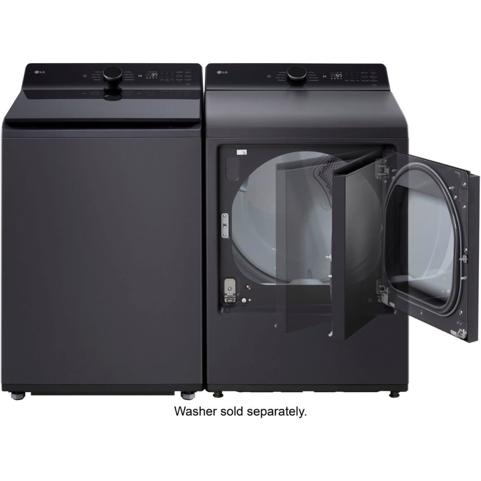 LG #DLE8400BE - LG 7.3 Cu. Ft. Smart Electric Dryer with EasyLoad Door in Matte Black