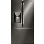 LG LRFS28XBD - LG 27.7 Cu. Ft. French Door Smart Refrigerator with External Ice and Water in Black Stainless Steel