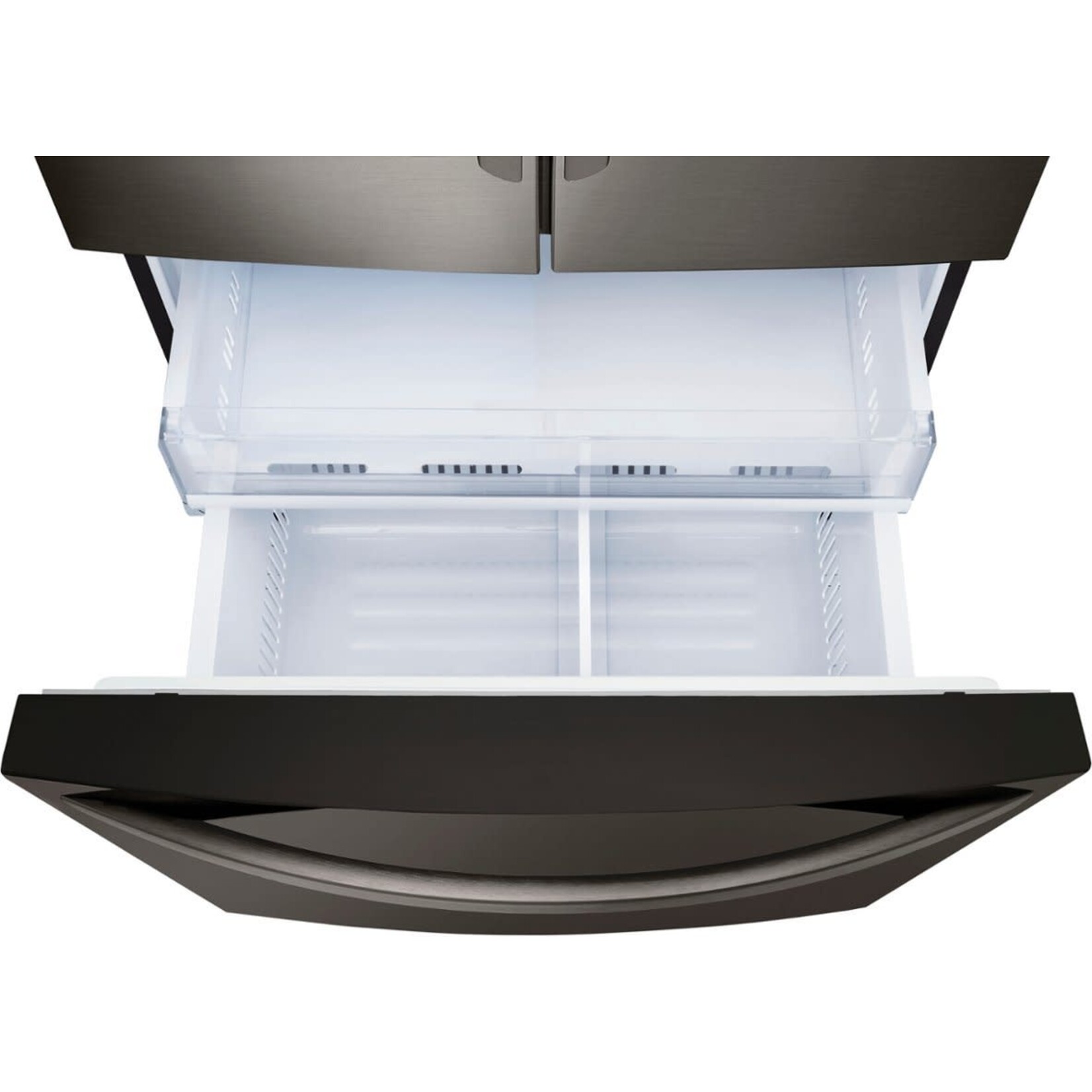 LG LRFS28XBD - LG 27.7 Cu. Ft. French Door Smart Refrigerator with External Ice and Water in Black Stainless Steel