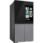 SAMSUNG #RF29CB9900QK  - Samsung Bespoke 4-Door Flex™ Refrigerator (29 cu. ft.) with Family Hub™+ in Charcoal Glass Top and Stainless Steel Bottom Panels