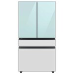 SAMSUNG #RF23BB86004M - Samsung Bespoke 23 cu. ft. 4-Door French Door Smart Refrigerator with Beverage Center in Morning Blue/White Glass, Counter Depth