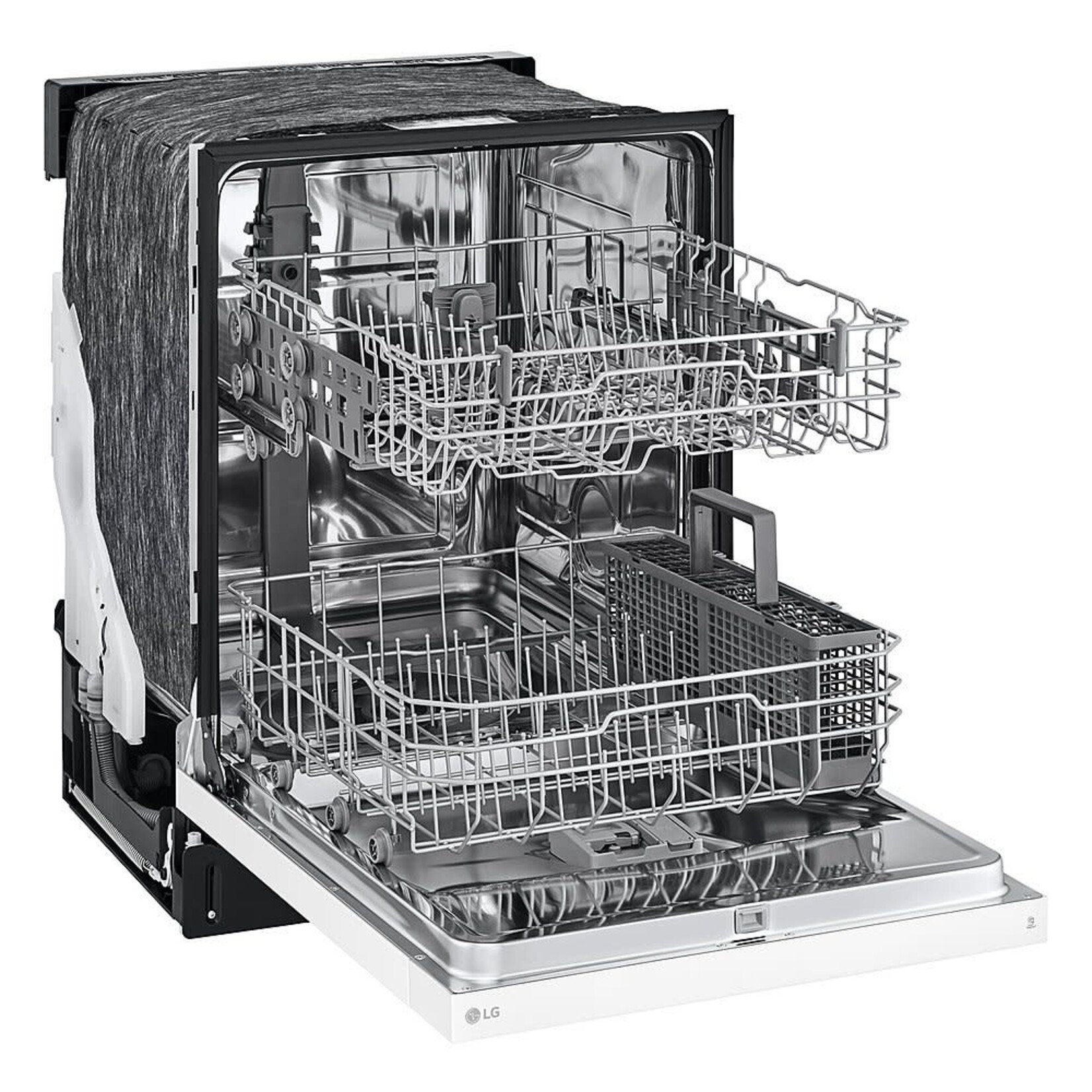 LG #LDFC2423W - LG  24" Wide Front Control Dishwasher with LoDecibel Operation and Dynamic Dry™ in White