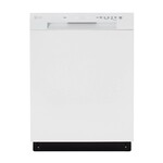 LG #LDFC2423W - LG  24" Wide Front Control Dishwasher with LoDecibel Operation and Dynamic Dry™ in White
