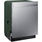 SAMSUNG #DW80CG4051SRAA - Samsung Fingerprint Resistant 51 dBA Dishwasher plus Handle with 3rd Rack and AutoRelease Door in Stainless Steel