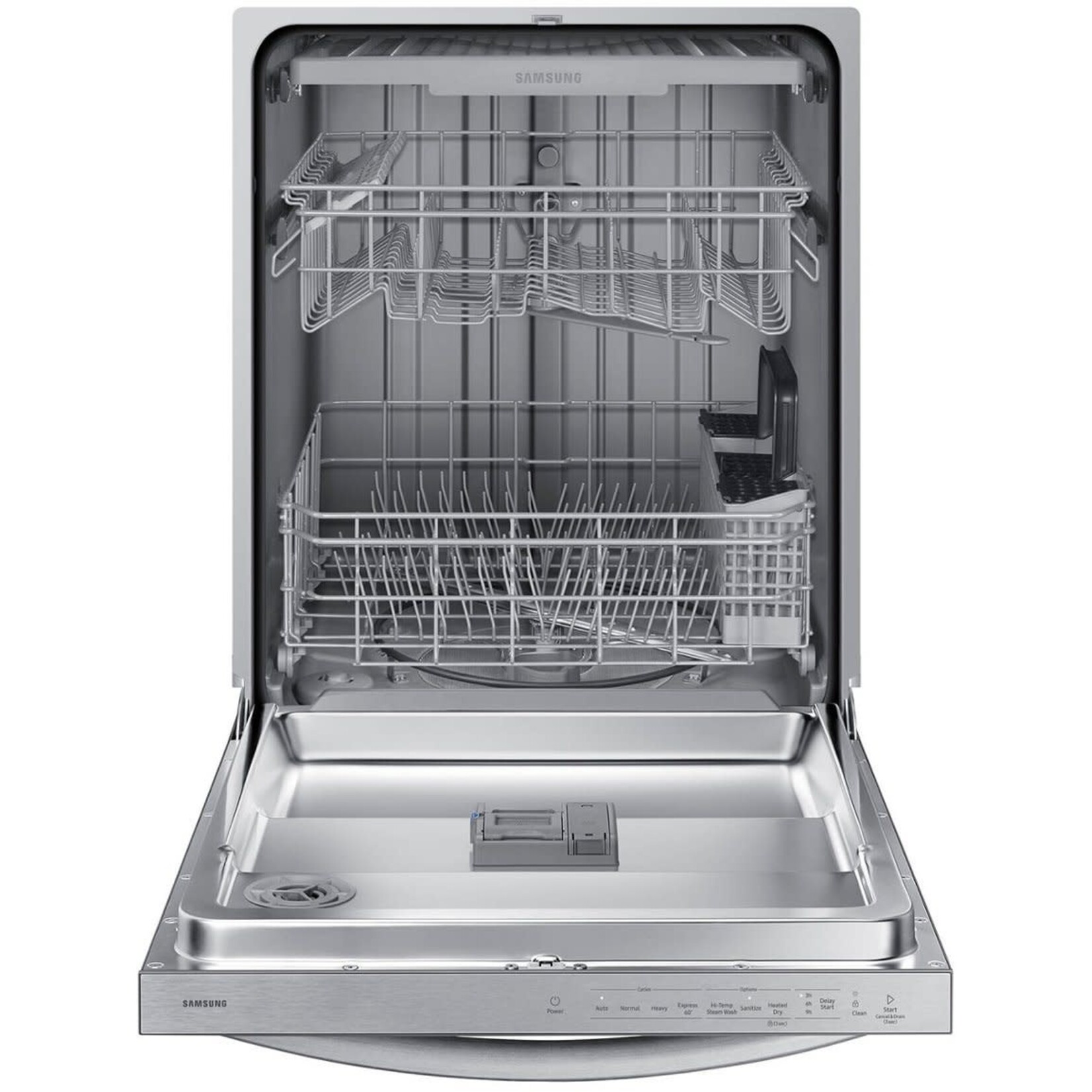 SAMSUNG Samsung Fingerprint Resistant 51 dBA Dishwasher plus Handle with 3rd Rack and AutoRelease Door in Stainless Steel