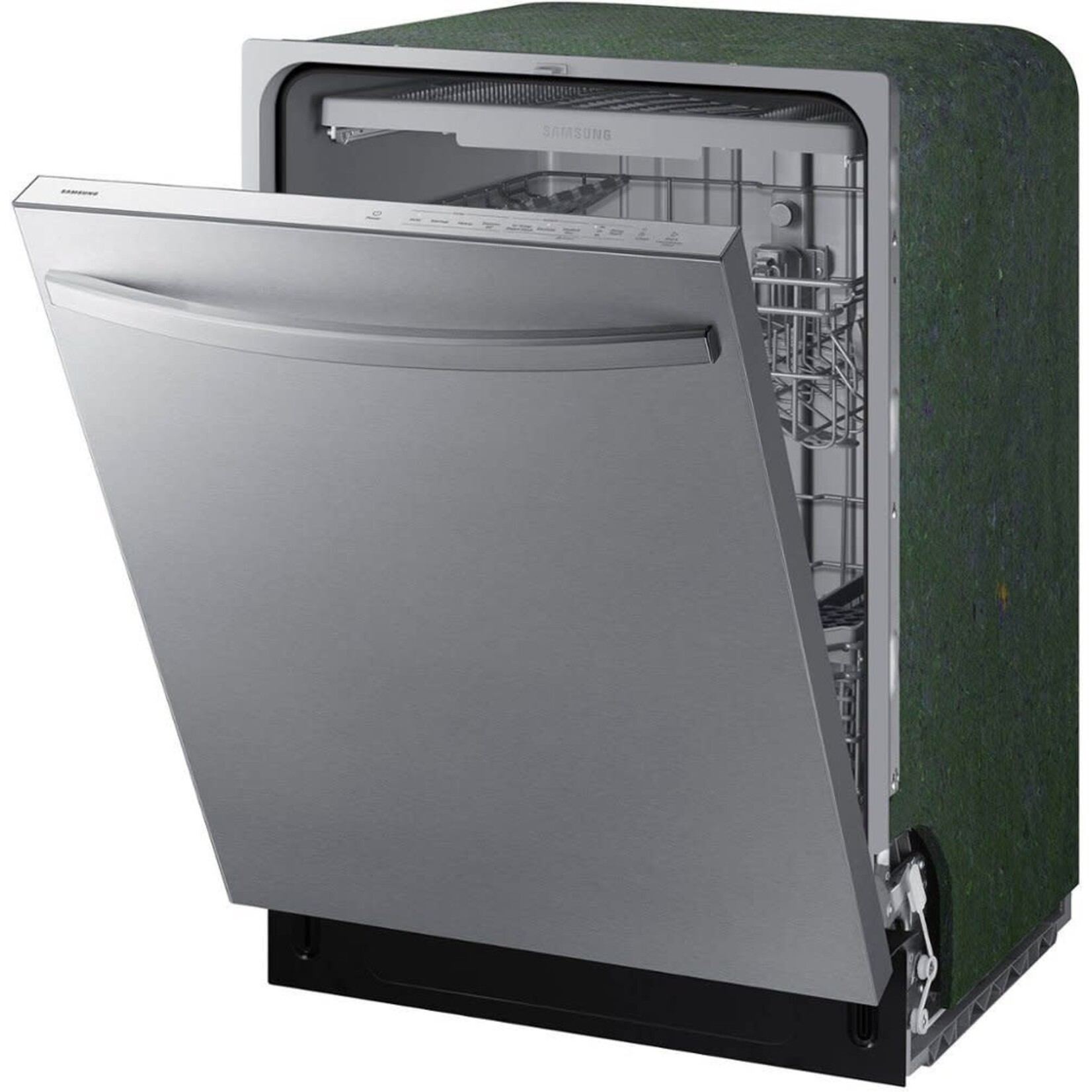 SAMSUNG Samsung Fingerprint Resistant 51 dBA Dishwasher plus Handle with 3rd Rack and AutoRelease Door in Stainless Steel