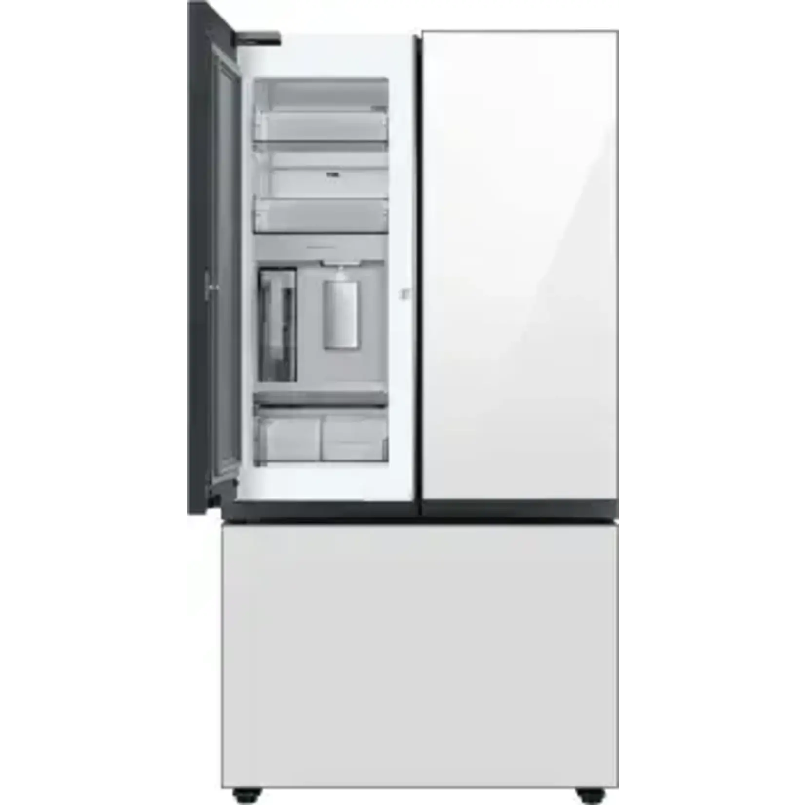 SAMSUNG #RF30BB6600AP Samsung Bespoke 30.1-cu ft Smart French Door Refrigerator with Dual Ice Maker and Water Dispenser and Door within Door (Panels Sold Separately) ENERGY STAR
