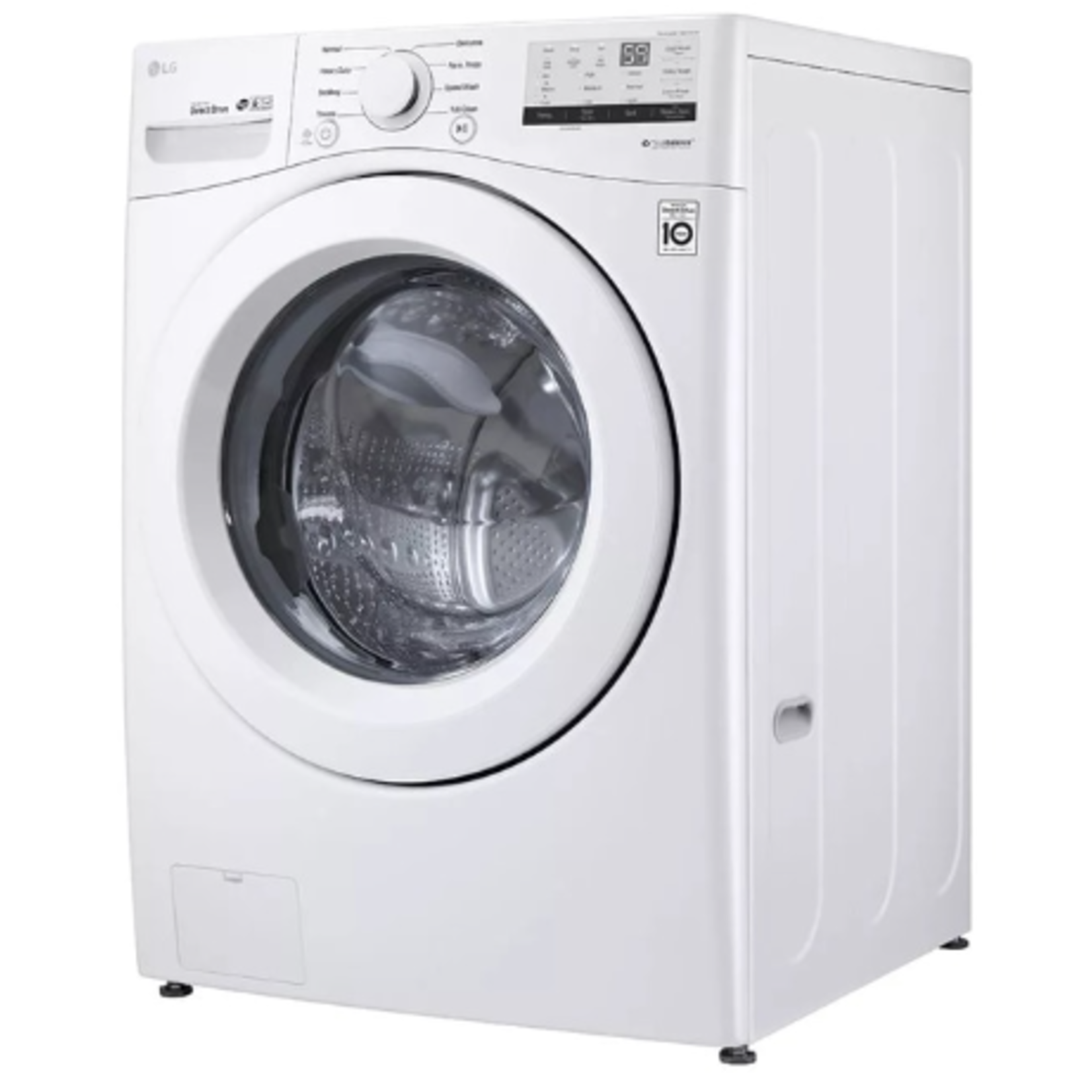 LG Dent #WM3400CW - LG 4.5 cu. ft. Ultra Large Capacity Front Load Washer in White