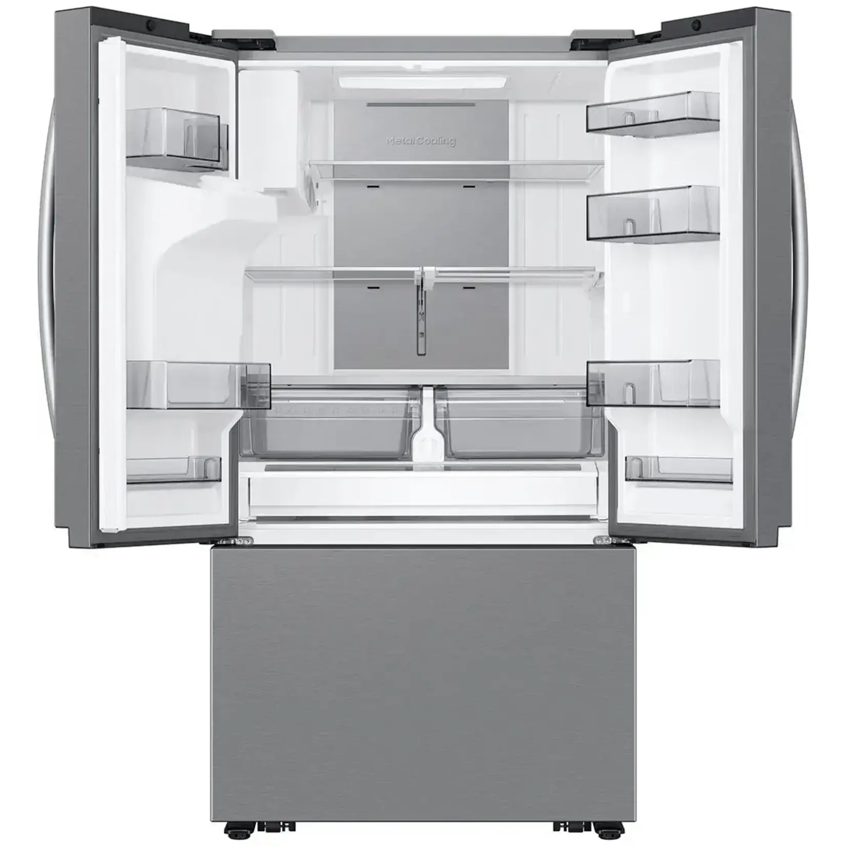 SAMSUNG #*RF27CG5400SR 26 cu. ft. Mega Capacity Counter Depth 3-Door French Door Refrigerator with Four Types of Ice in Stainless Steel