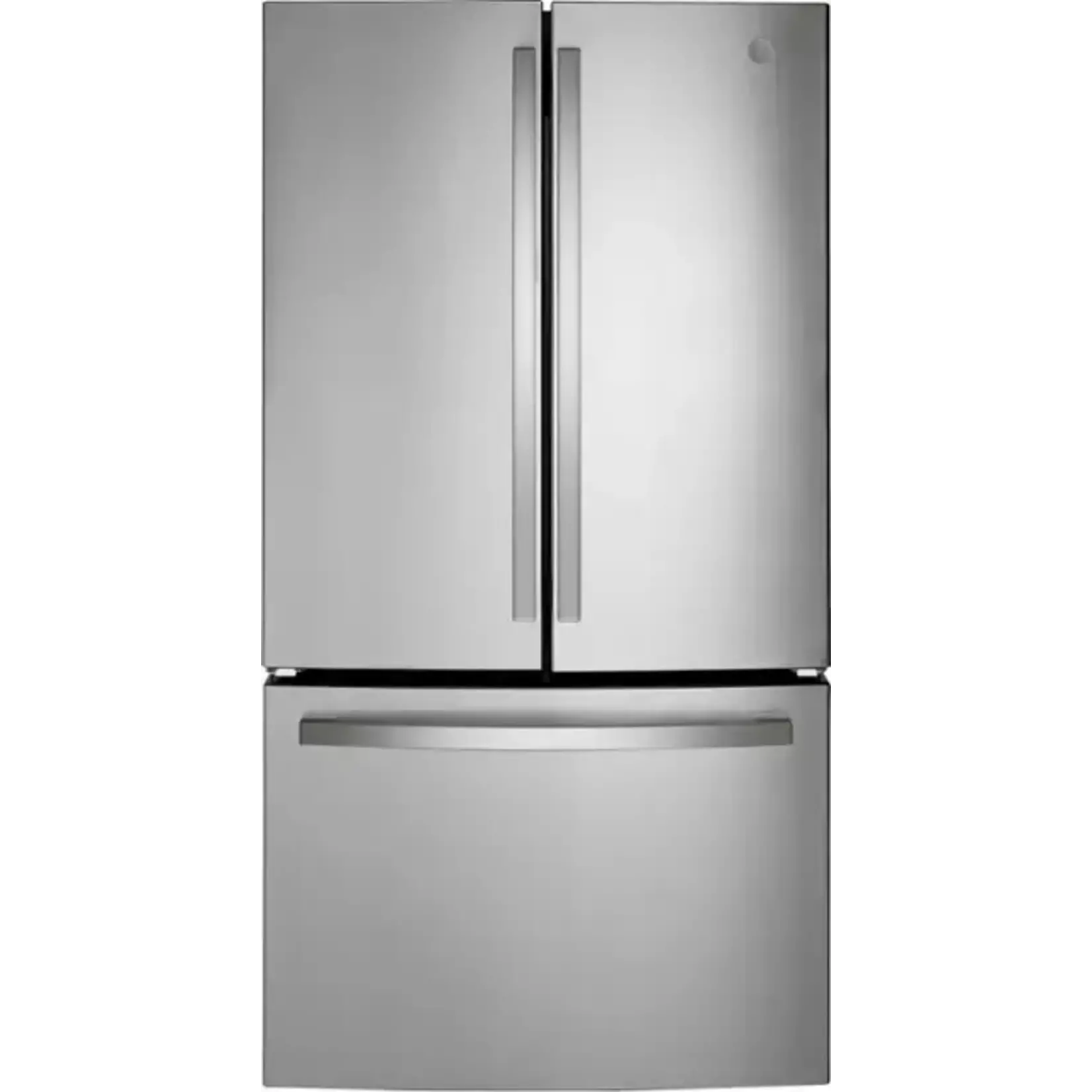 GE #GNE27JYMFS - GE 27 cu. ft. French Door Refrigerator in Fingerprint Resistant Stainless with Internal Dispenser, ENERGY STAR