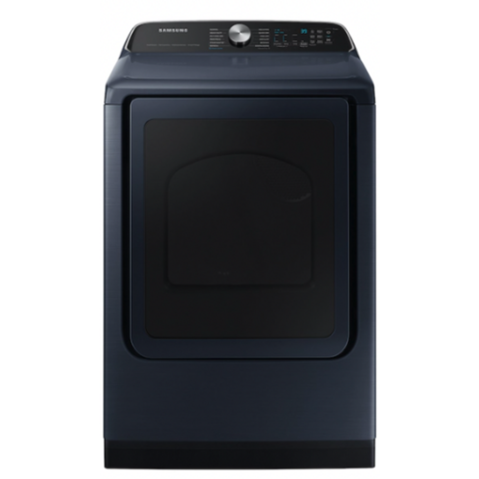 SAMSUNG #DVE54CG7150D 7.4 cu. ft. Smart Vented Electric Dryer with Pet Care Dry and Steam Sanitize+ in Brushed Navy Blue