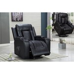Nationwide Furniture Distributors #*U545R - NationwideFD Black Lift Chair w/ Heat & Massage