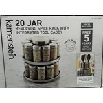 5320579 Kamenstein 20 Jar Revolving Spice Rack with Tool Caddy