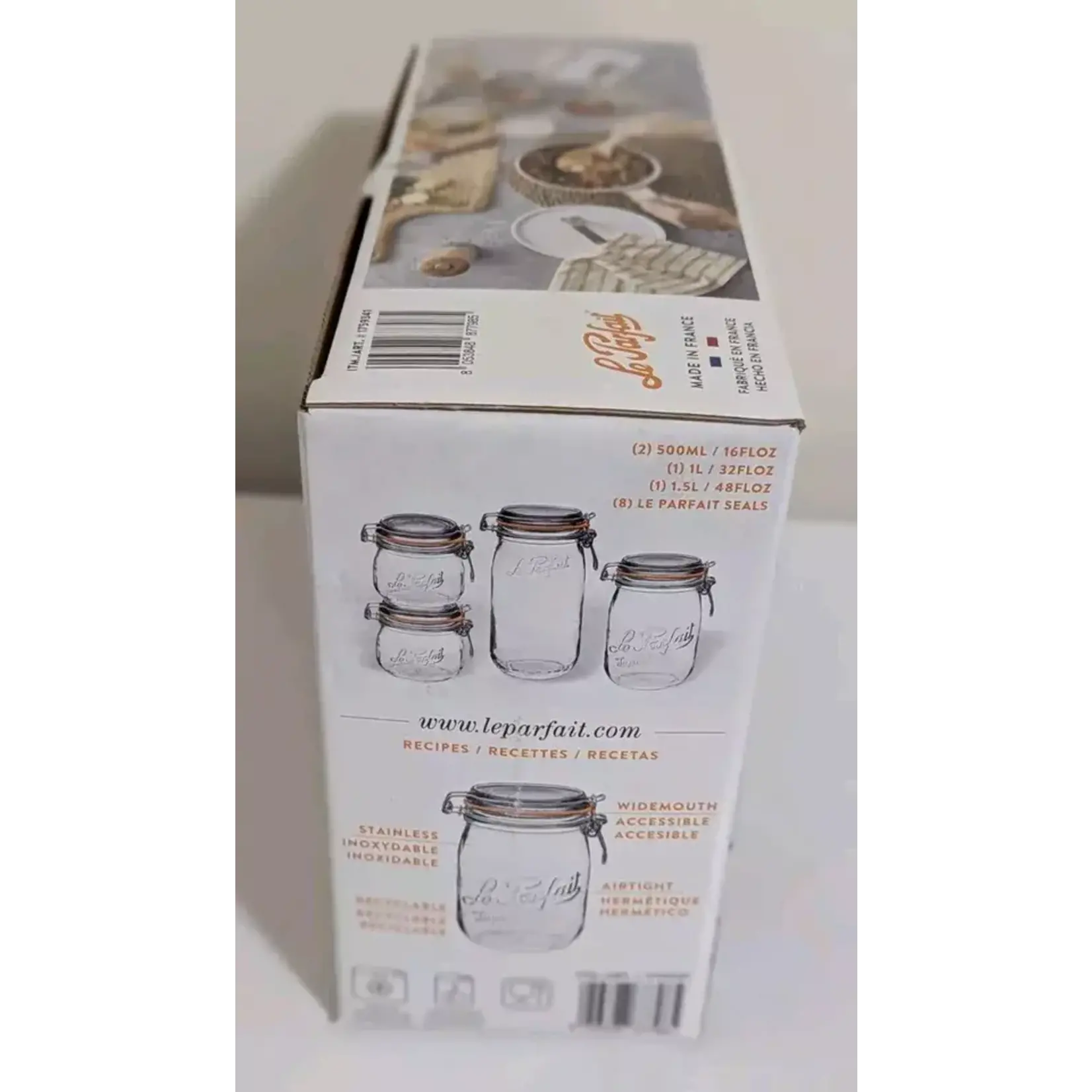 860044002367 Le Parfait Super Canning Jars, Set of 4