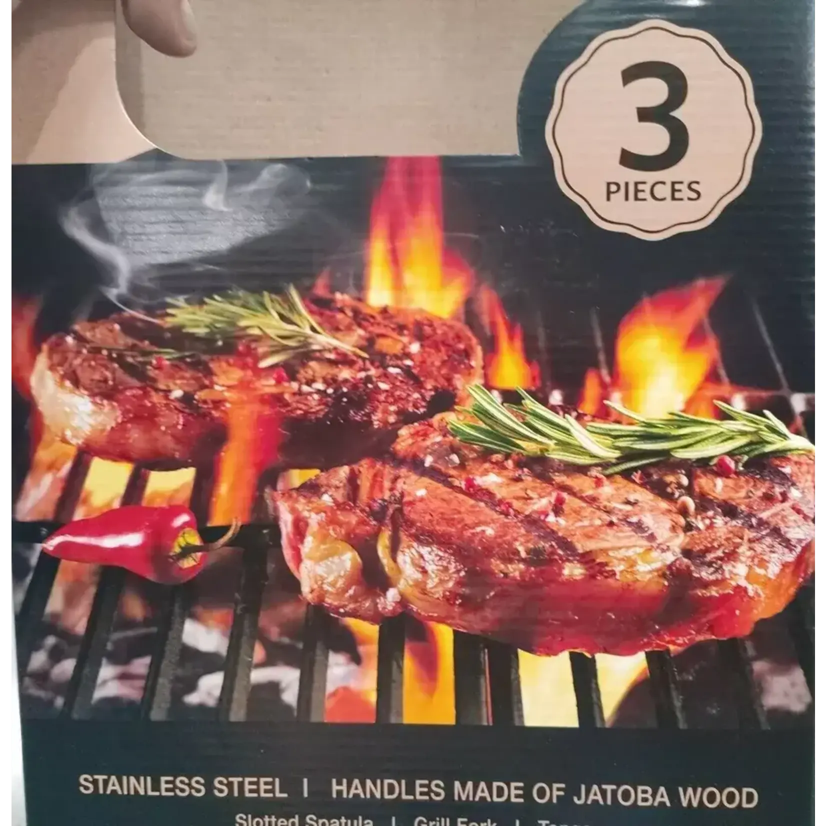 1548701 Tramontina BBQ 3 Piece Tool Set