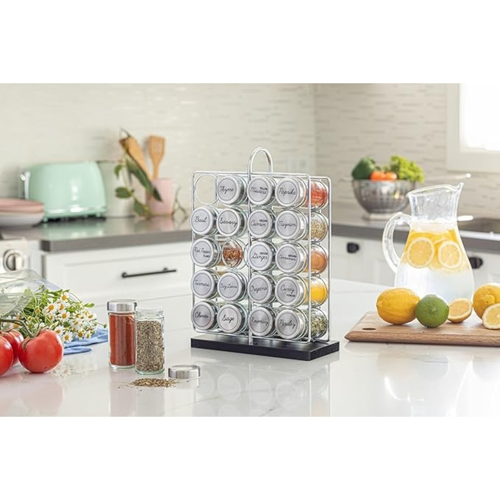 1490820 Orii Jar Spice Rack, Set of 20