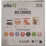 1803429 Ello Plastic Reusable Food Storage BPA-Free Travel Bags 14-Pack
