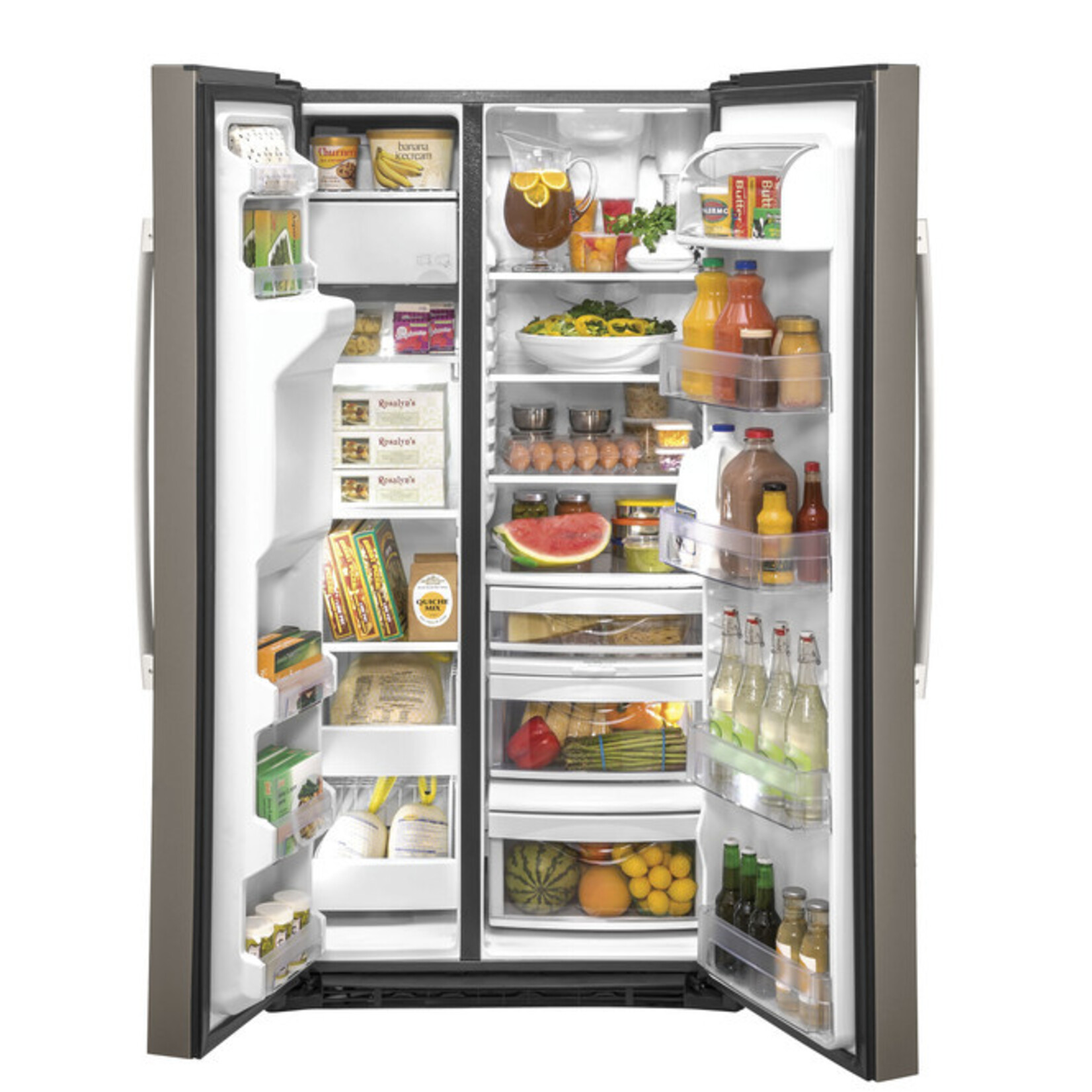 GE GE Appliances  GZS22IMNES GE® 21.8 Cu. Ft. Counter-Depth Side-By-Side RefrigeratorAND Fingerprint Resistant