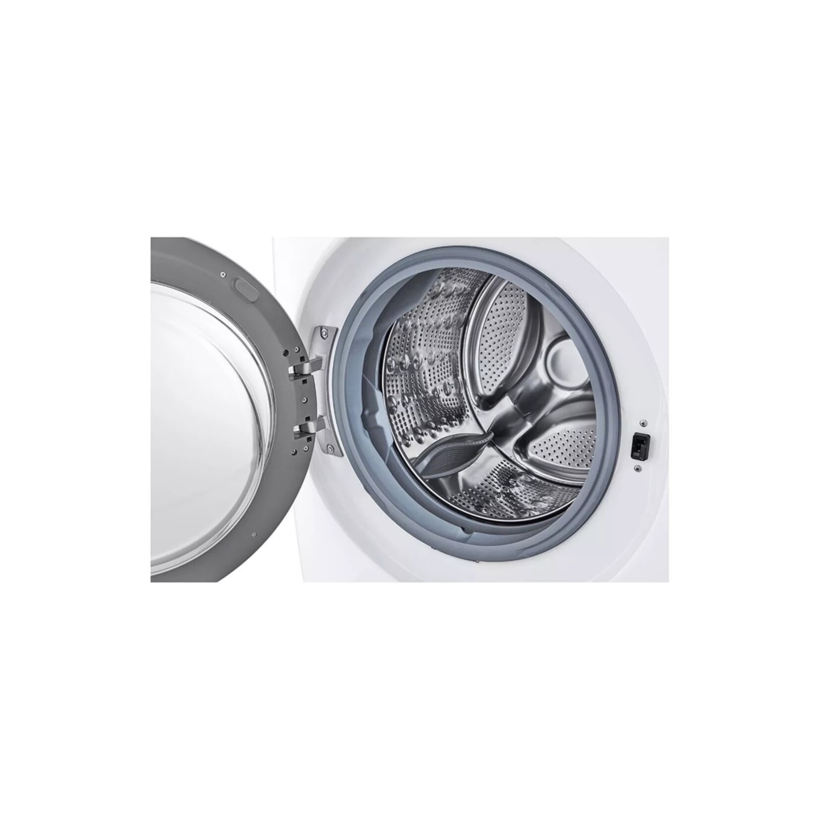 LG Dent #WM3400CW - LG 4.5 cu. ft. Ultra Large Capacity Front Load Washer in White