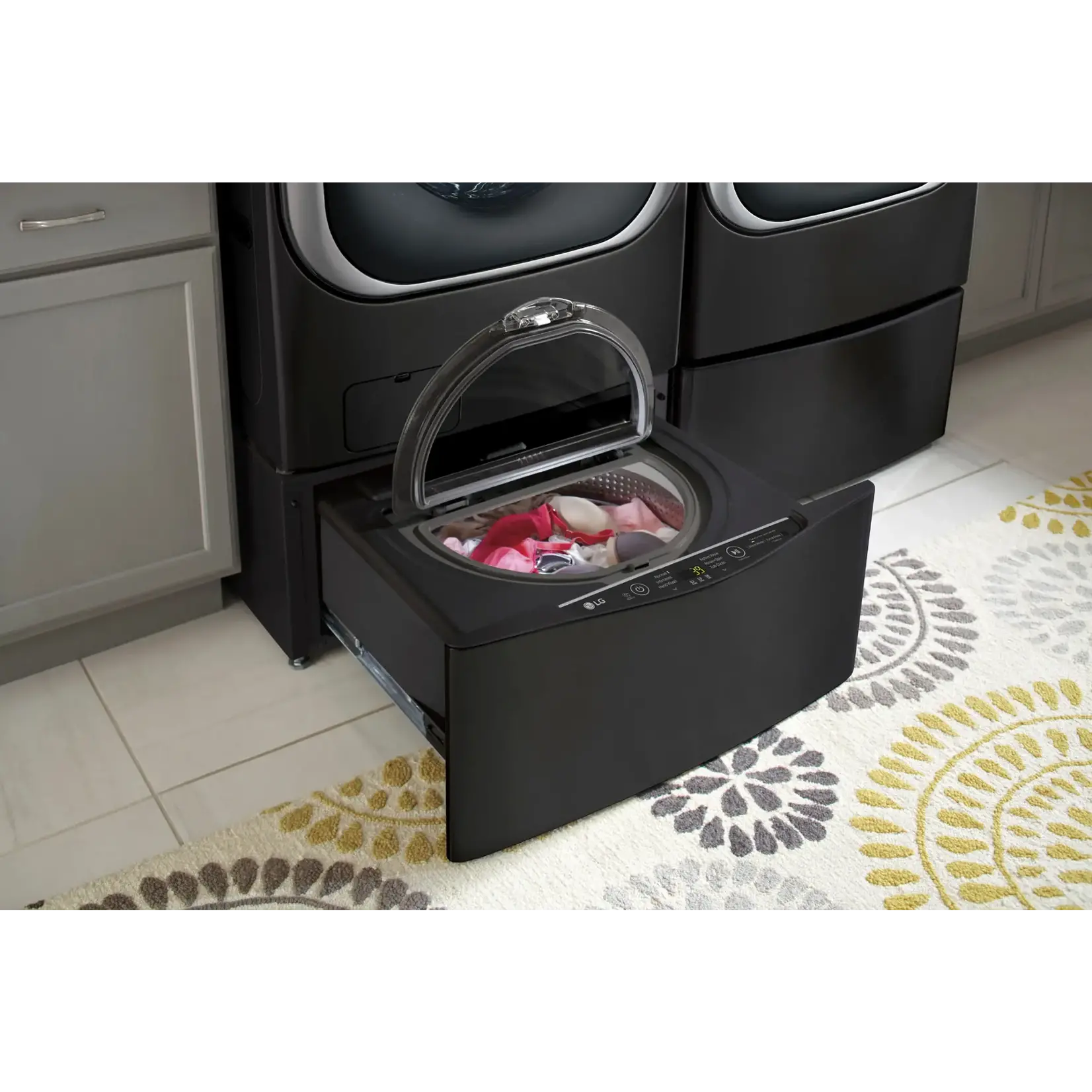 LG #*WD200CB 1.0 cu. ft. LG SideKick™ Pedestal Washer, LG TWINWash™ Compatible