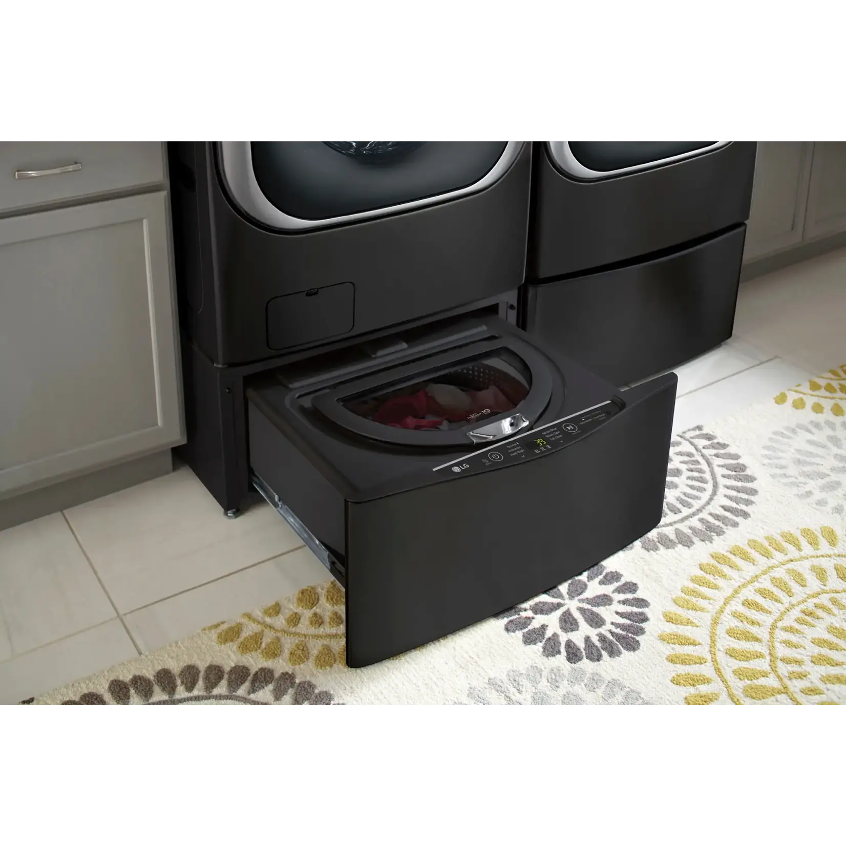 LG #*WD200CB 1.0 cu. ft. LG SideKick™ Pedestal Washer, LG TWINWash™ Compatible