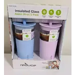 *Reduce Aspen 20 Oz Insulated Glass Tumbler 2 Pack