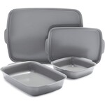 GreenPan Premiere Ovenware Healthy Ceramic Nonstick 4 Piece Bakeware Set, PFOA and PFAS-Free, Rectangular, Square, Quarter, Half Sheet Baking Pans, Warp-Fre
