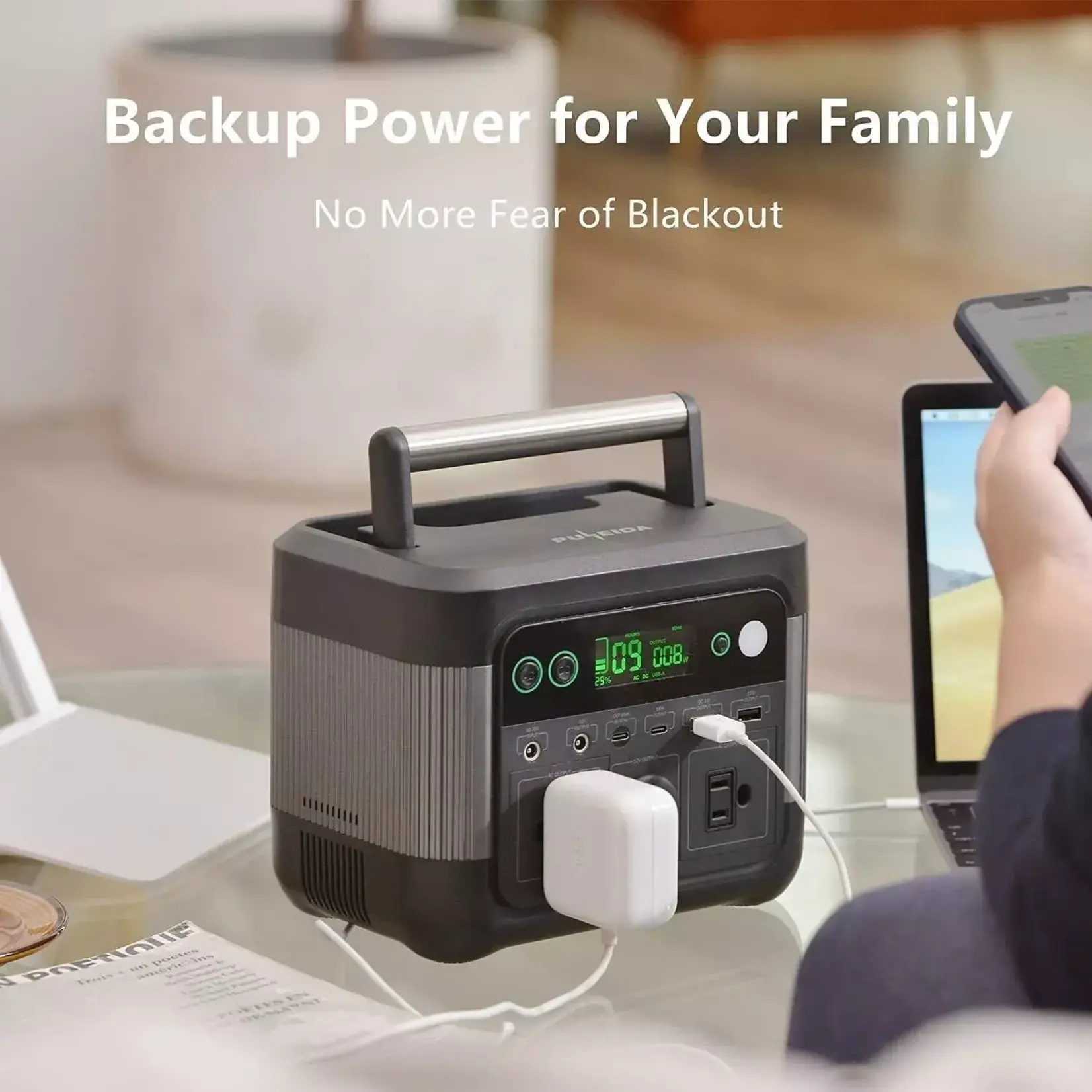 #PU300   PULEIDA Portable Power Station | 300W High-Speed Charging | Solar Ready