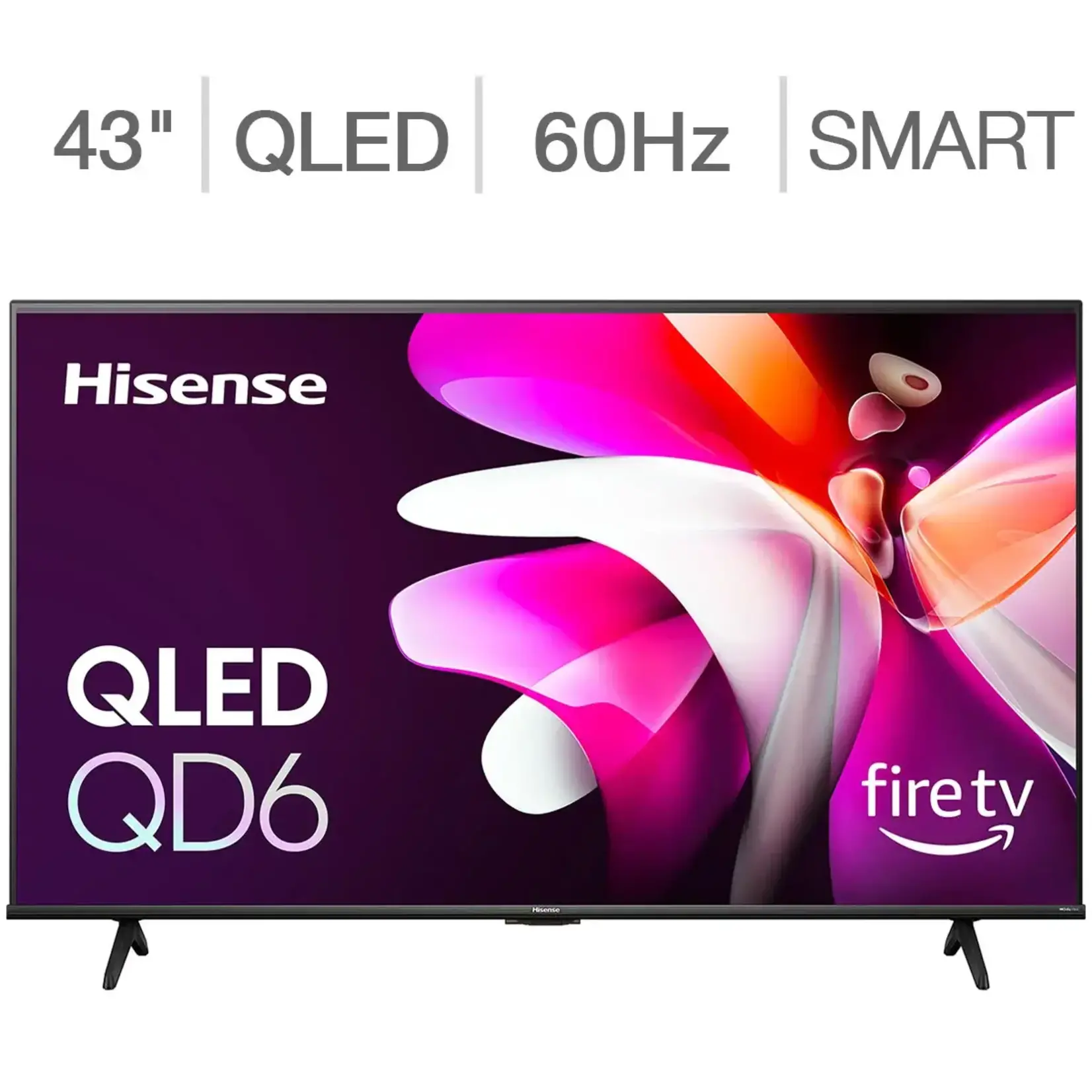 Hisense #43QD65NF Hisense 43" Class - QD6 Series - 4K UHD QLED LCD TV