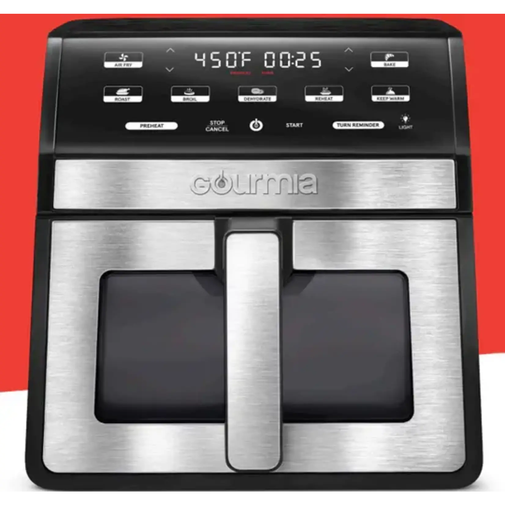 Gourmia 8-Quart Digital Air Fryer with Window & Light