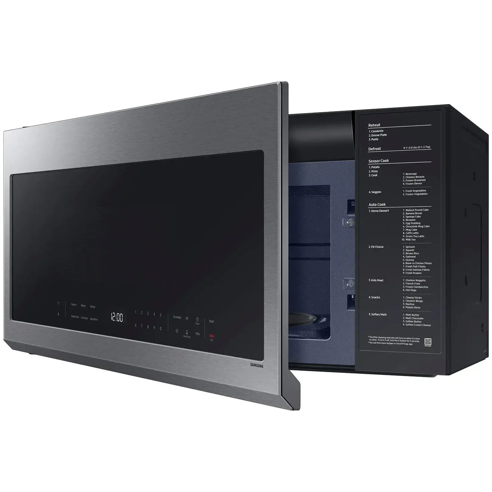 SAMSUNG #*ME21DG6300SRAA Samsung 2.1 cu. ft. Over-the-Range Microwave with Wi-Fi in Fingerprint Resistant Stainless Steel