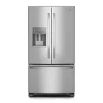 Whirlpool #WRFF3436RZ Whirlpool 36 in. 24.7 cu. ft. Standard Depth French Door Refrigerator in Fingerprint Resistant Stainless Steel