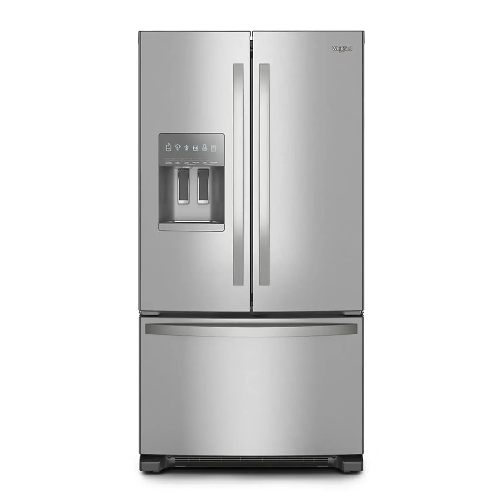 Whirlpool #WRFF3436RZ Whirlpool 36 in. 24.7 cu. ft. Standard Depth French Door Refrigerator in Fingerprint Resistant Stainless Steel