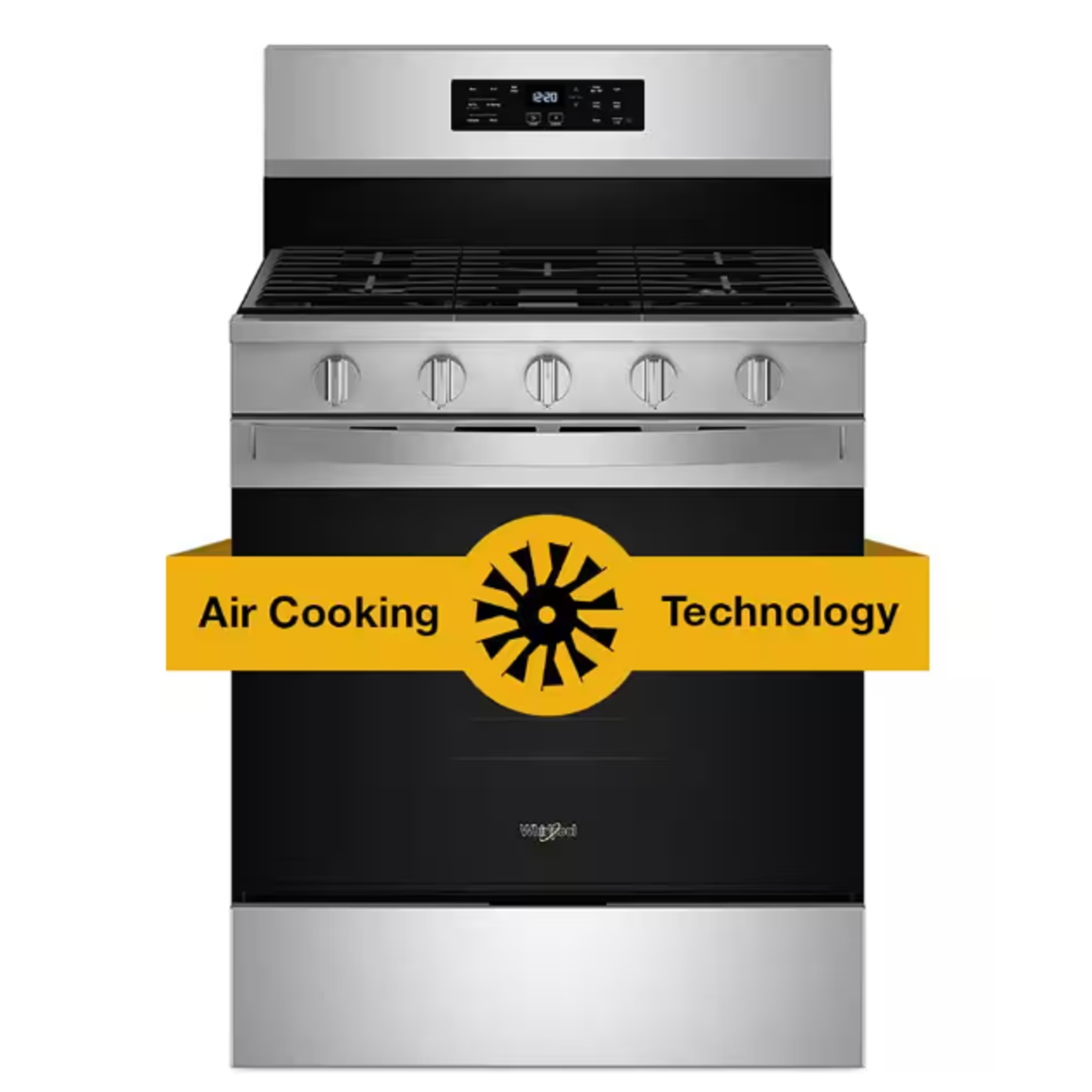 Whirlpool #*WFGS5030RZ Whirlpool 30-inch Gas Range with Air Cooking Technology, No Preheat Air Fry and Air Baking and Self Clean