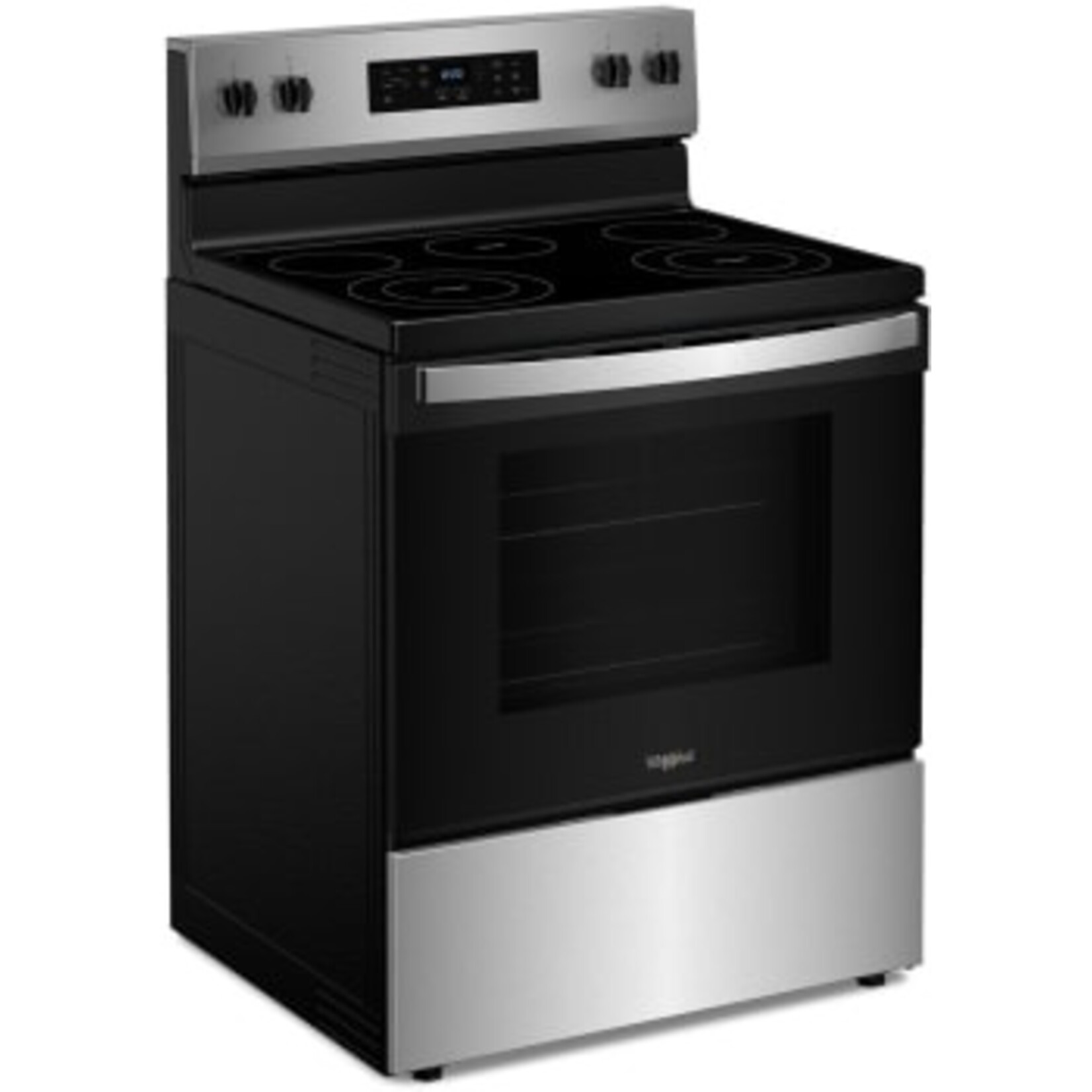 Whirlpool #WFES3330RS Whirlpool 30 in. 5 Burner Element Freestanding Electric Range in Stainless Steel with Thermal