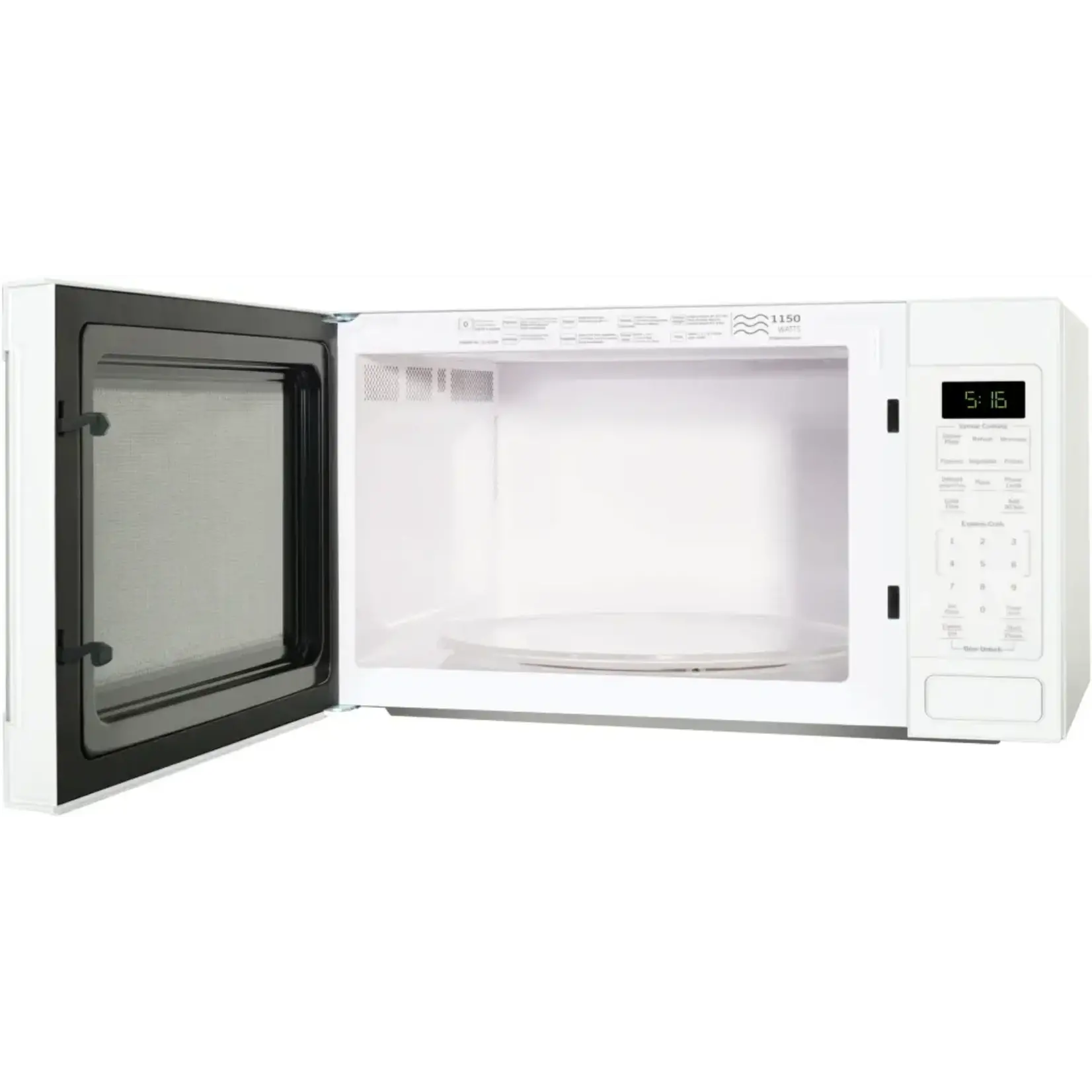 GE #GCST16S1WWW GE - 1.6 Cu. Ft. Countertop Microwave with Sensor Cooking and Defrost - White
