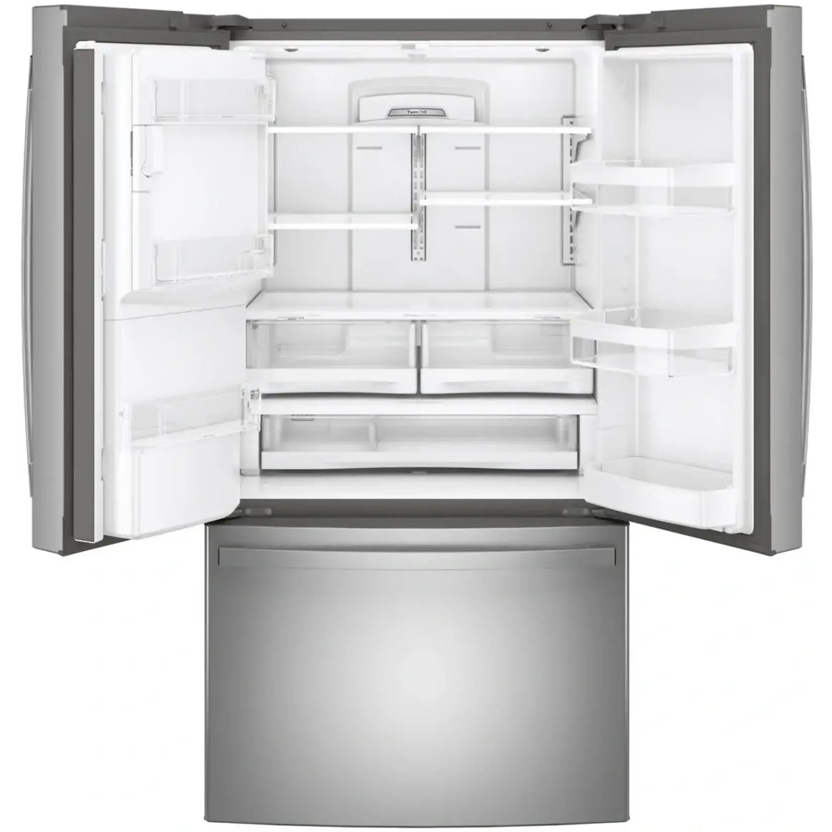 GE *GE GFE28GYNFS 27.7 cu. ft. French Door Refrigerator in Fingerprint Resistant Stainless Steel, ENERGY STAR