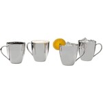 Double Wall Stainless Steel Set of 4 Mugs