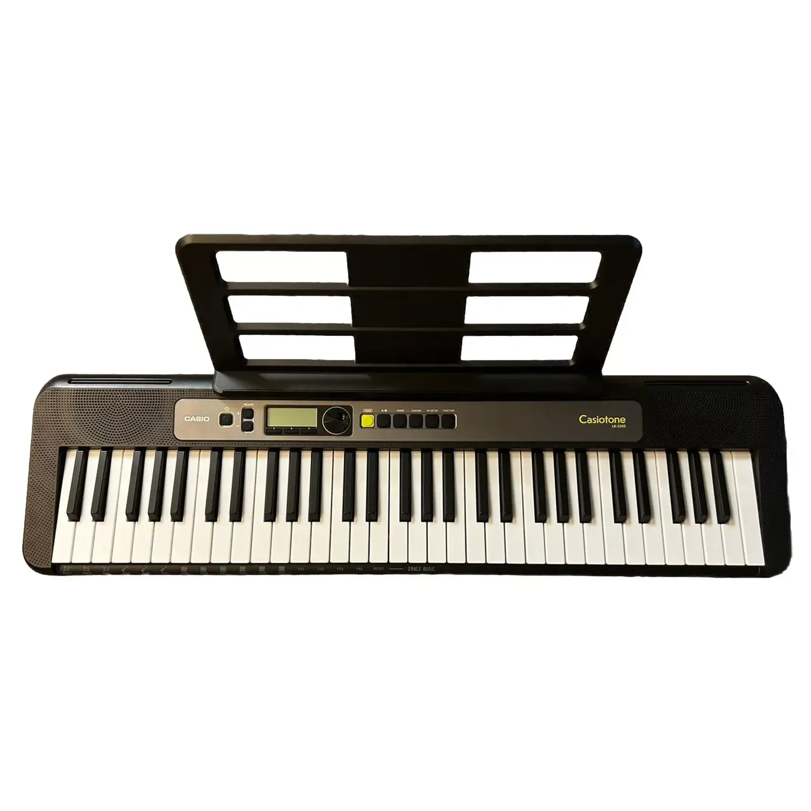 Casio Casiotone 61-Key Lighted Keyboard With Sustain Pedal, Protective Case Bundle