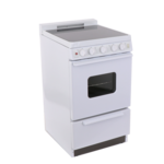 #EAS2X0OP 20 in. 2.42 cu. ft. Freestanding Smooth Top Electric Range in White