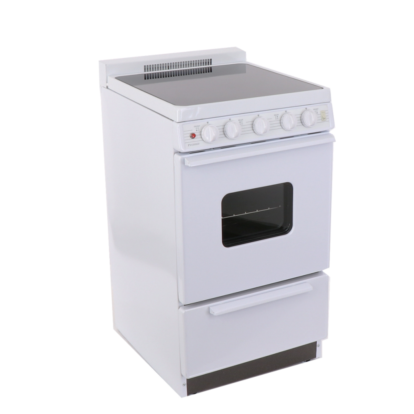 #EAS2X0OP 20 in. 2.42 cu. ft. Freestanding Smooth Top Electric Range in White