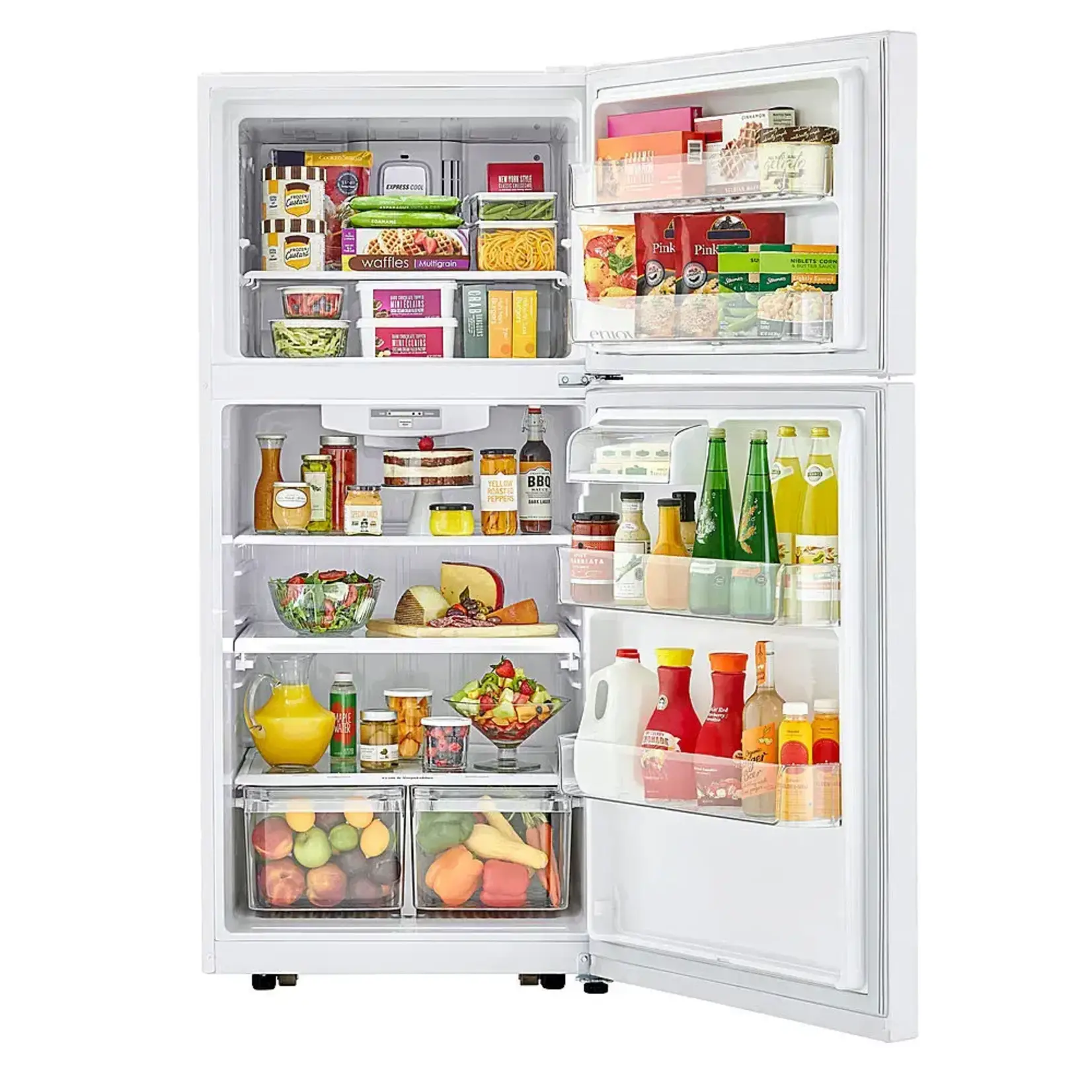 LG LTCS20020W LG 30 in. W 20 cu. ft. Top Freezer Refrigerator w/ Multi-Air Flow and Reversible Door in White, ENERGY STAR