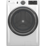 GE #GFW655SSVWW GE® ENERGY STAR® 5.0 cu. ft. Capacity Smart Front Load Steam Washer with SmartDispense™ UltraFresh Vent System with OdorBlock™ and Sanitize +