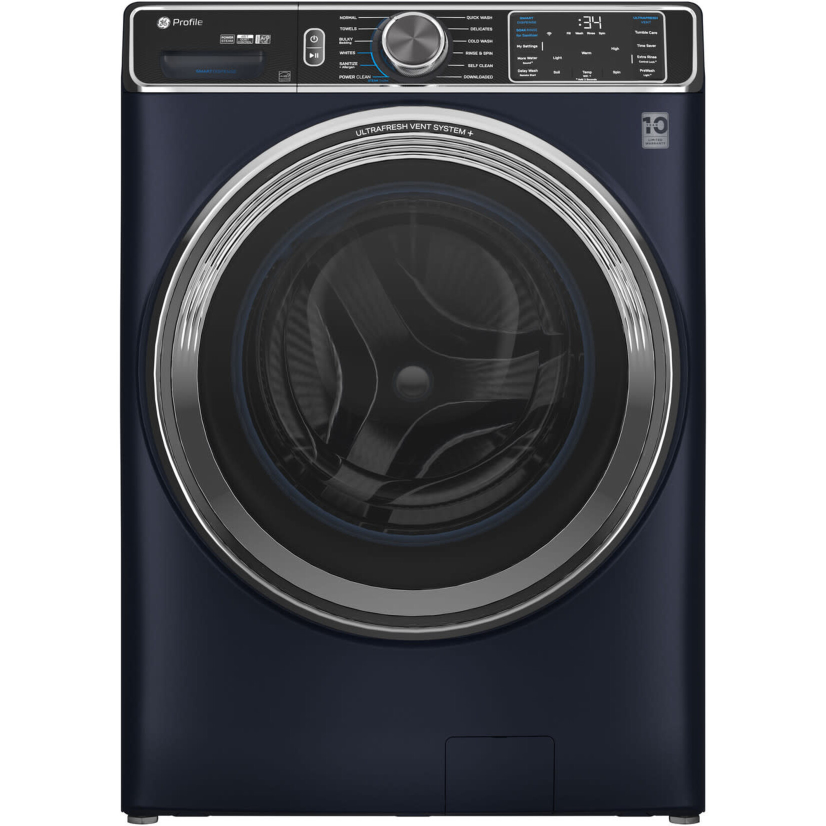 GE Profile #*PFW870SPVRS GE Profile™ 5.3 cu. ft. Capacity Smart Front Load ENERGY STAR® Washer with UltraFresh™ Vent System+ with OdorBlock™