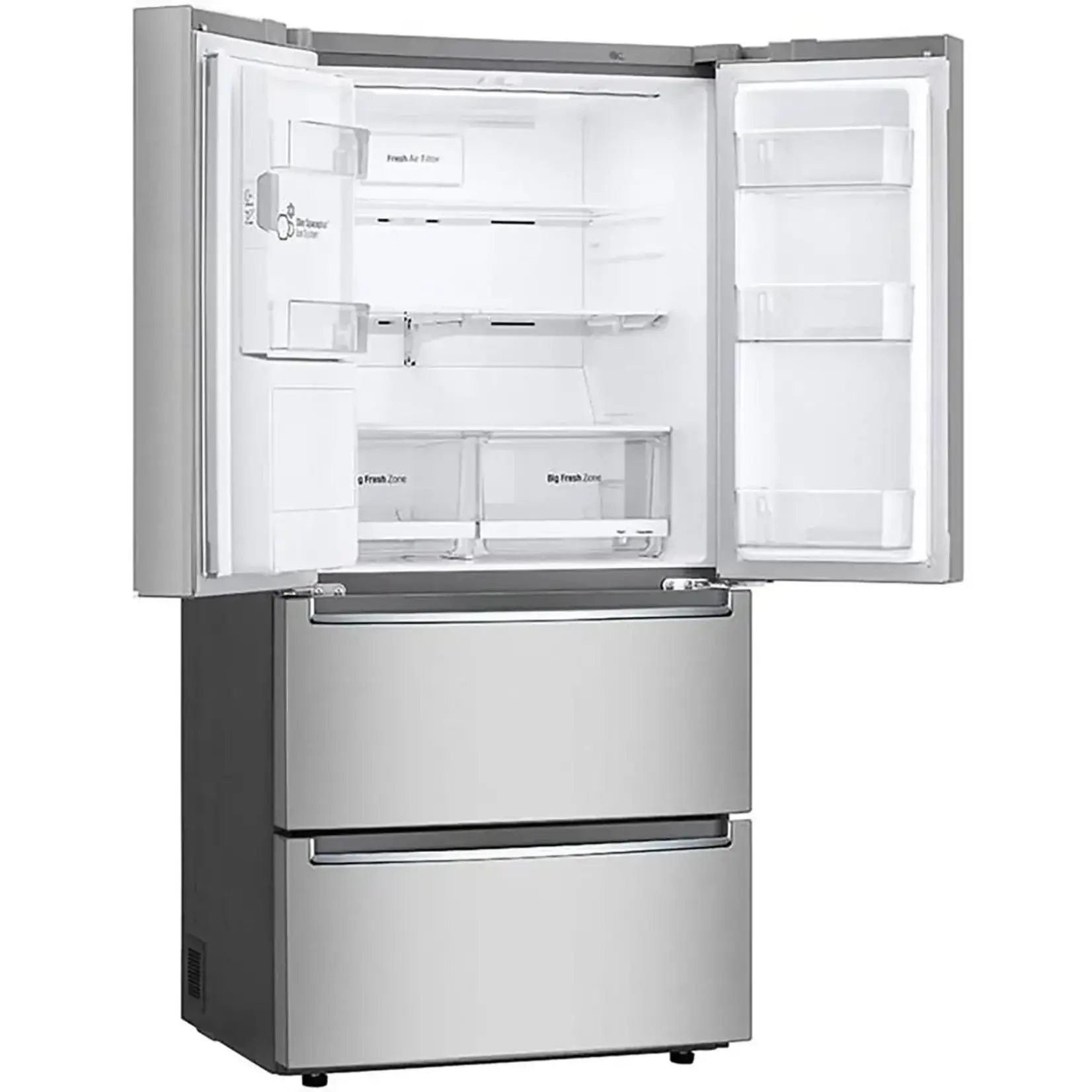 LG #LF30S8210S 30 cu. ft. SMART Standard Depth MAX French Door Refrigerator with Internal Water Dispenser in PrintProof Stainless Steel