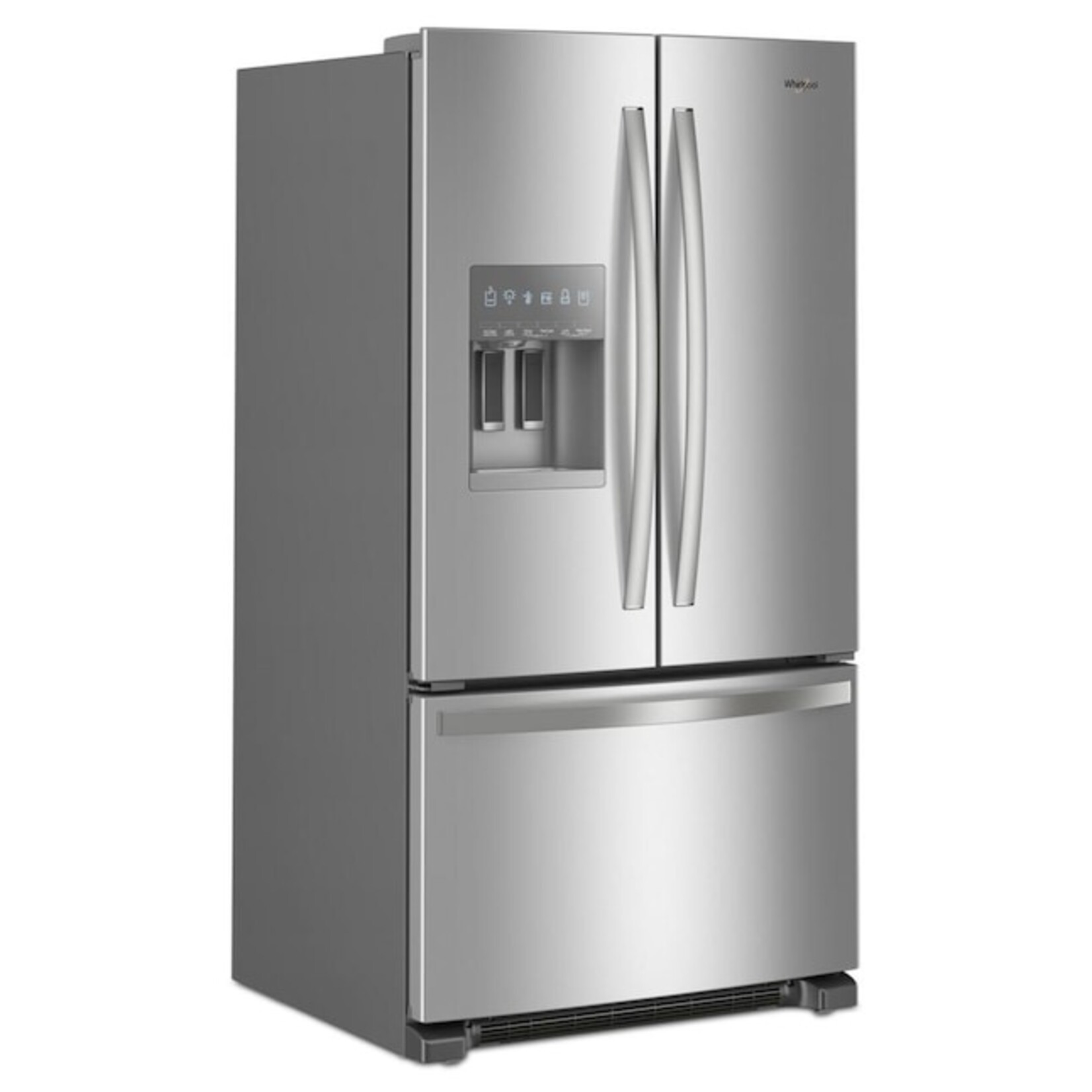 Whirlpool #WRFF3436RZ Whirlpool 36 in. 24.7 cu. ft. Standard Depth French Door Refrigerator in Fingerprint Resistant Stainless Steel